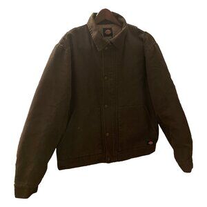 Dickies Coat Work Wear Olive Green Jacket Sherpa lined